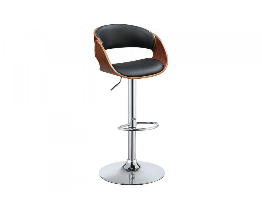 ACME - Camila Adjustable Stool with Swivel in Black/Walnut (96757)