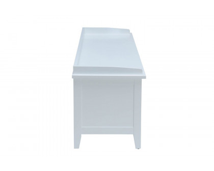 ACME Flavius Bench with Storage - White