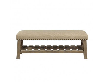 ACME - Bigot Bench in Antique White