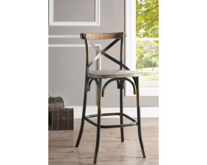 ACME - Zaire Antique Bar Chair