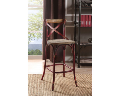 ACME - Zaire Antique Bar Chair