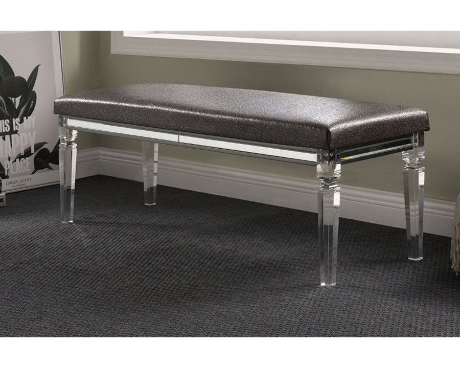 ACME - Sawyer Bench in Clear Acrylic