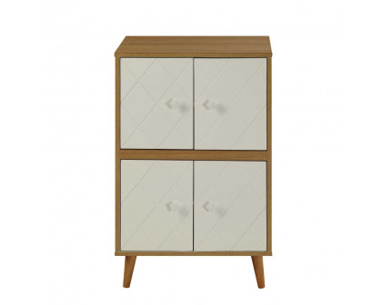 ACME - Anita Cabinet in Natural/White