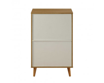 ACME - Anita Cabinet in Natural/White