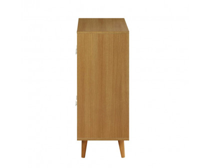 ACME - Anita Cabinet in Natural/White