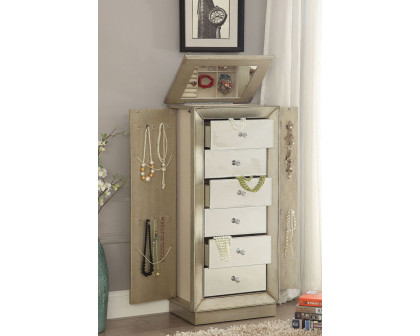 ACME Talor Jewelry Armoire - Antique Gold