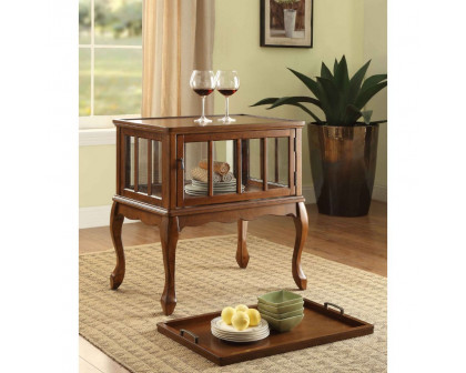 ACME Fidelia Accent Table - Walnut