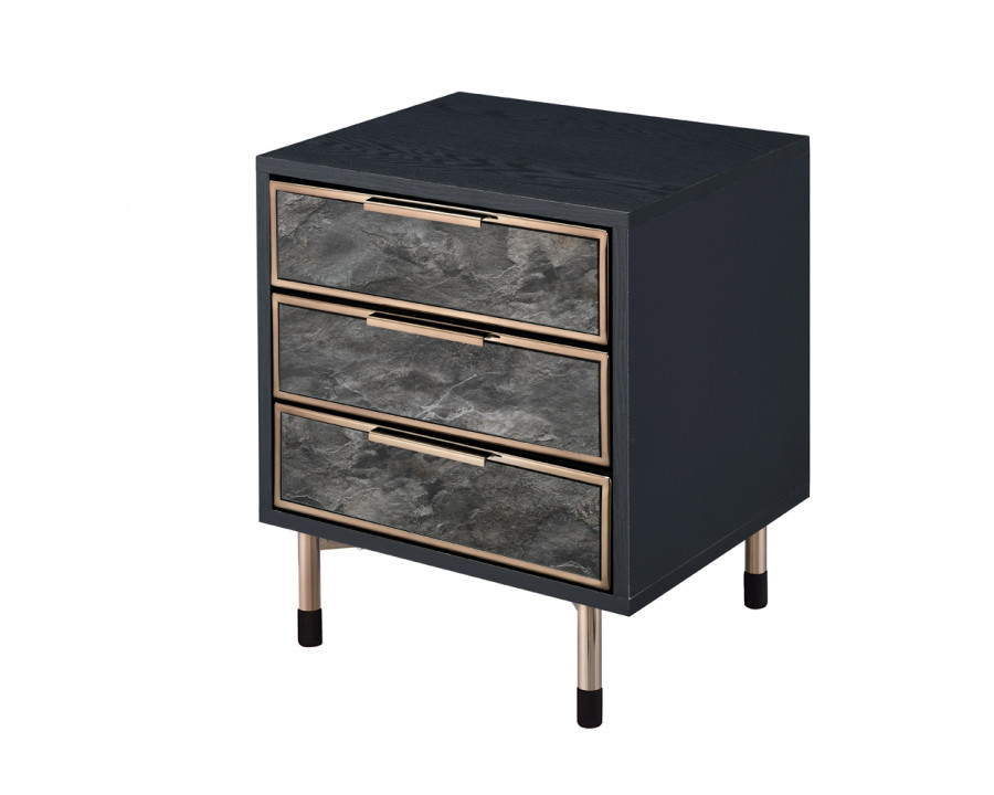 ACME - Arbyrd Accent Table in Black/Champagne