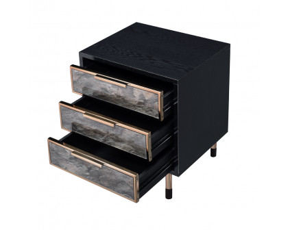 ACME - Arbyrd Accent Table in Black/Champagne