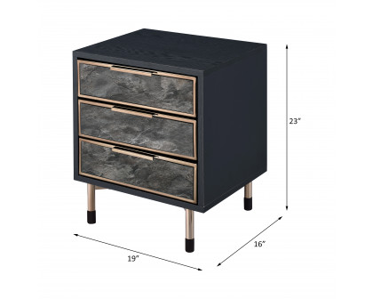 ACME - Arbyrd Accent Table in Black/Champagne