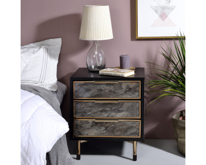 ACME - Arbyrd Accent Table in Black/Champagne