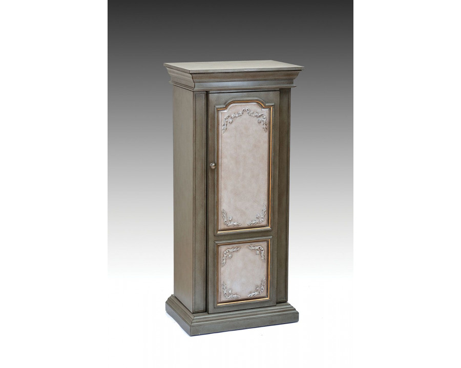 ACME - Riker Jewelry Armoire in Antique Gray/Antique Beige