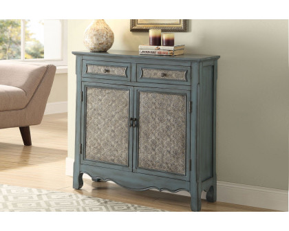 ACME - Winchell Antique Blue Console Table