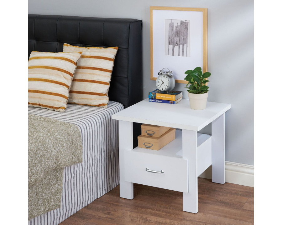 ACME - Delano Accent Table in White