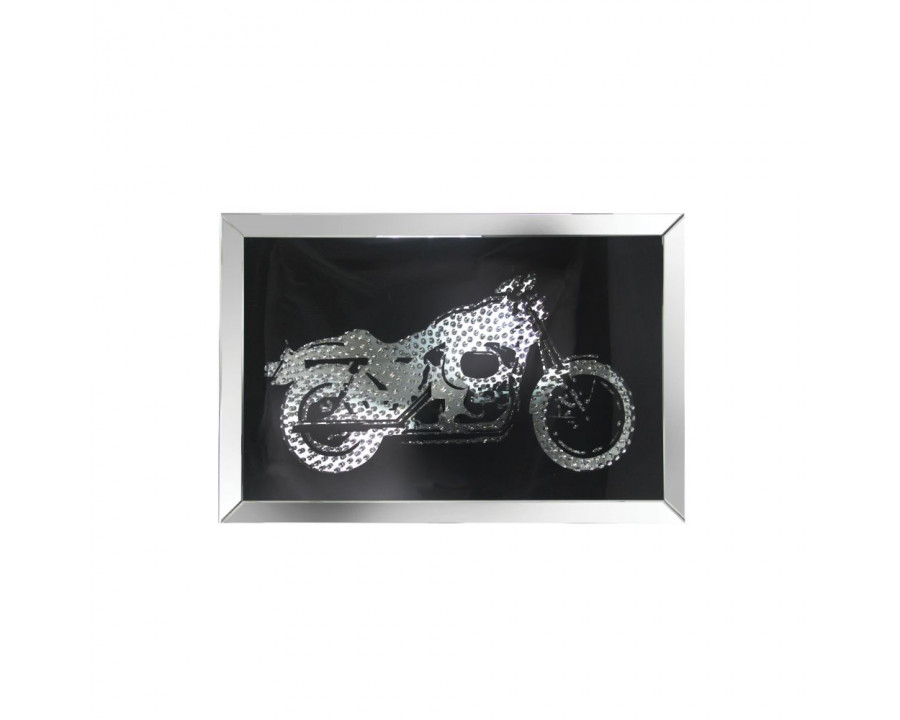 ACME Nevina Wall Art - Mirrored/Faux Crystal Motor