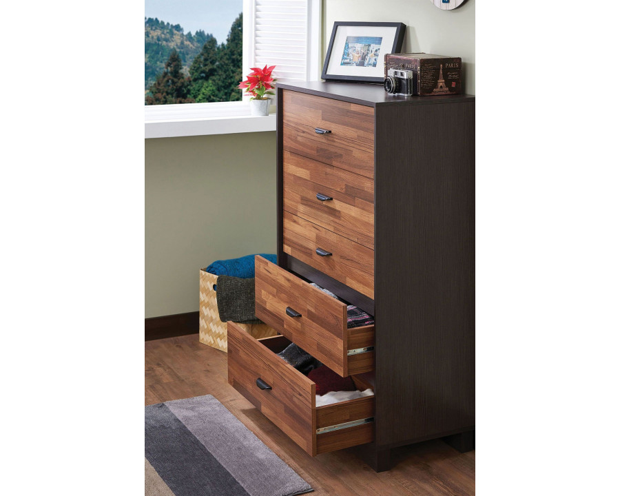 ACME Eloy Chest - Walnut and Espresso