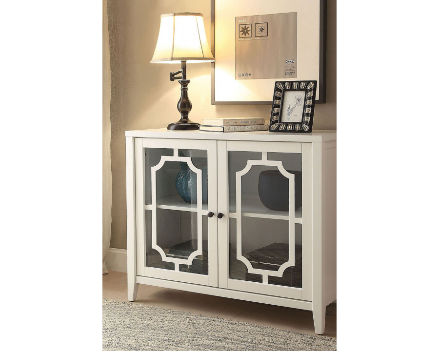 ACME Ceara Console Table - White