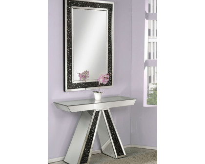 ACME - Nysa Accent Mirror in Mirrored/Faux Crystals (97391)