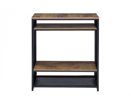 ACME - Winam Accent Table in Antique Oak/Black