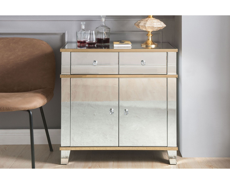 ACME - Dominic Console Cabinet in Mirrored