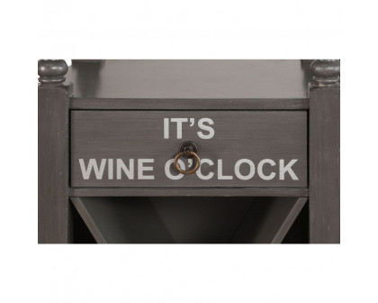 ACME Anthony Wine Cabinet - Antique Gray