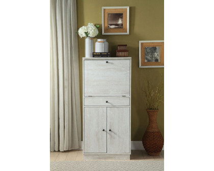 ACME - Wiesta Wine Cabinet in Antique White