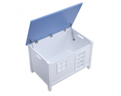 ACME - Doll Cottage Youth Chest in White/Blue