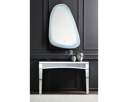 ACME - Noralie Accent Mirror with Led in Mirrored/Faux Diamonds (97708)