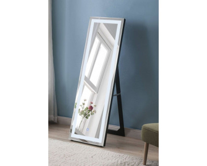 ACME - Dominic Floor Mirror with Led in Mirrored