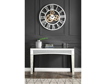 ACME - Dominic Wall Clock in Mirrored (97725)