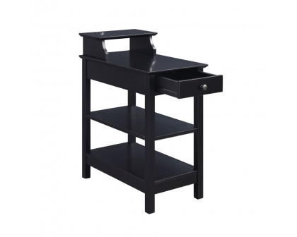 ACME Slayer Side Table with USB Charging Dock - Black