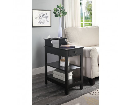 ACME Slayer Side Table with USB Charging Dock - Black