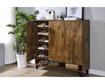 ACME - Nimeda Shoe Cabinet in Salvage Oak