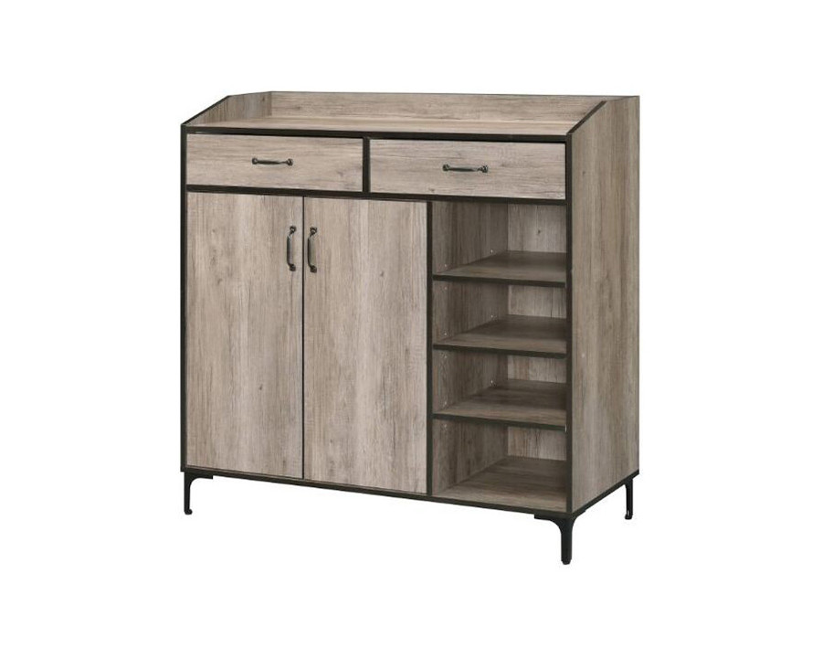 ACME - Pavati Shoe Cabinet in Rustic Gray Oak (97783)