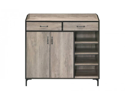 ACME - Pavati Shoe Cabinet in Rustic Gray Oak (97783)