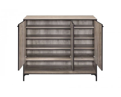 ACME - Pavati Shoe Cabinet in Rustic Gray Oak (97785)