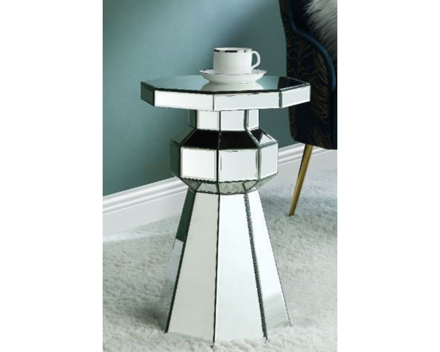 ACME - Dominic Pedestal Stand in Mirrored (97943)