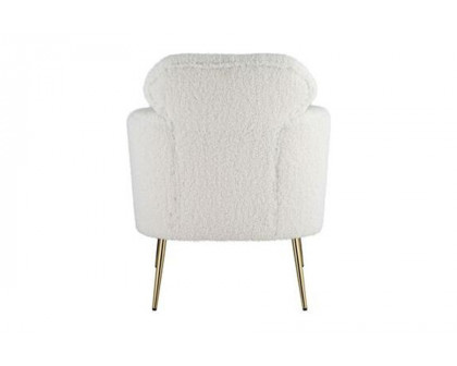 ACME - Connock Accent Chair in White Teddy Sherpa