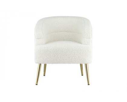 ACME - Trezona Accent Chair in White Teddy Sherpa