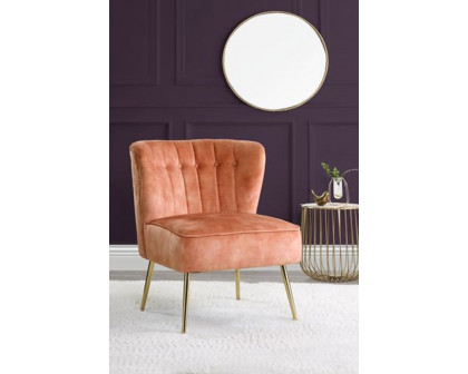 ACME - Sambell Accent Chair in Burnt Orange