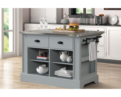 ACME - Urrur Kitchen Island in Gray