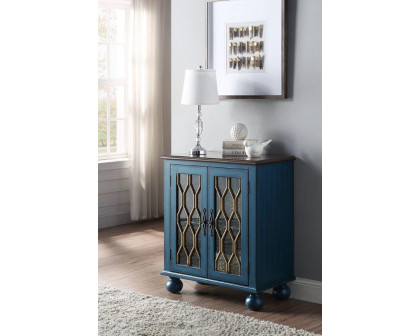 ACME - Lassie Console Cabinet in Antique Blue