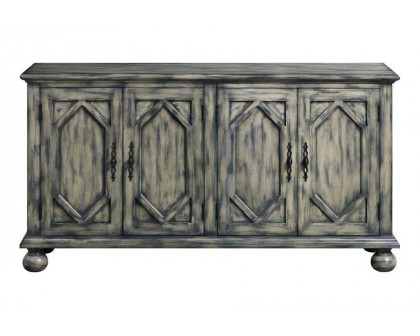 ACME - Pavan Console Cabinet in Rustic Gray