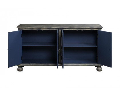 ACME - Pavan Console Cabinet in Rustic Gray