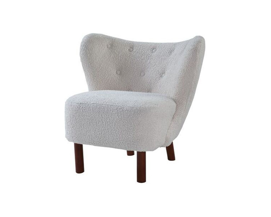 ACME - Zusud Accent Chair in White Teddy Sherpa