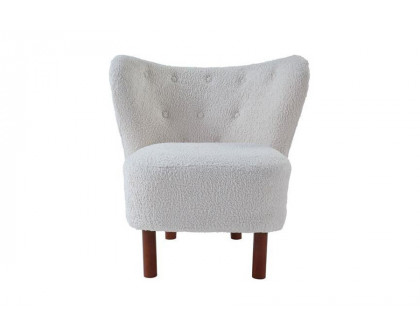 ACME - Zusud Accent Chair in White Teddy Sherpa