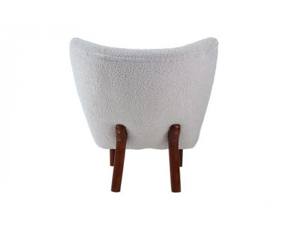 ACME - Zusud Accent Chair in White Teddy Sherpa