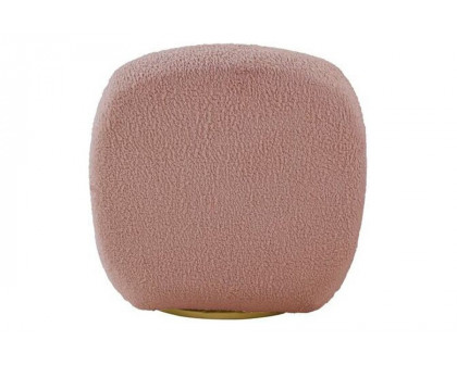 ACME Yedaid Accent Chair with Swivel - Pink Teddy Sherpa