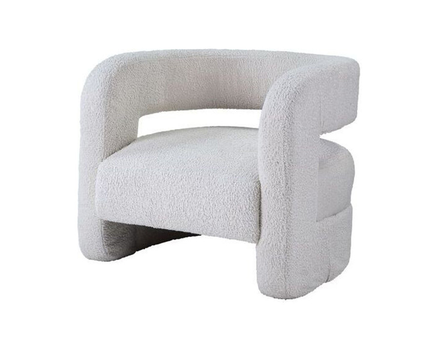 ACME - Yitua Accent Chair in White Teddy Sherpa