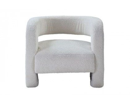 ACME - Yitua Accent Chair in White Teddy Sherpa